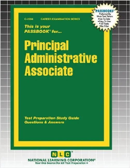 Principal Administrative Associate by Passbooks
