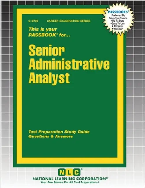 Senior Administrative Analyst by Passbooks