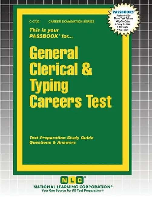 General Clerical & Typing Careers Test by Passbooks