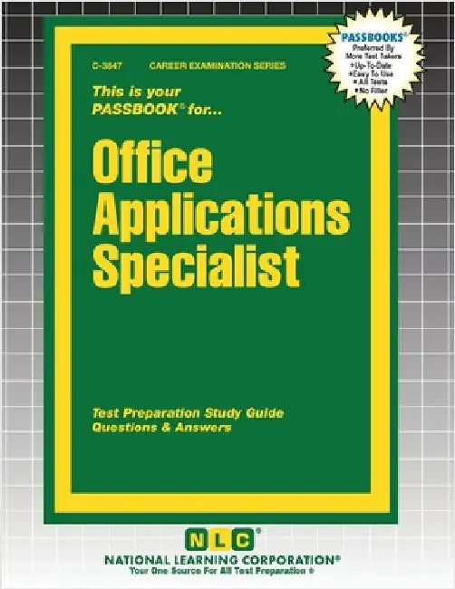 Office Applications Specialist by Passbooks