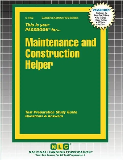 Maintenance and Construction Helper by Passbooks