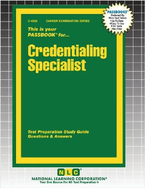 Credentialing Specialist by Passbooks