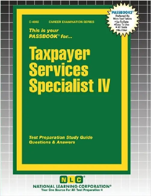 Taxpayer Services Specialist IV by Passbooks