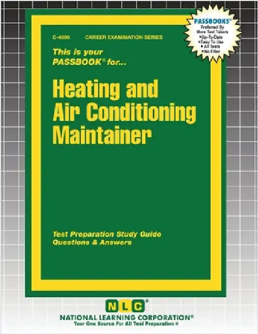 Heating and Air Conditioning Maintainer by Passbooks