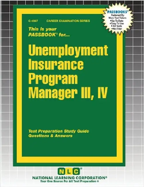 Unemployment Insurance Program Manager III, IV by Passbooks