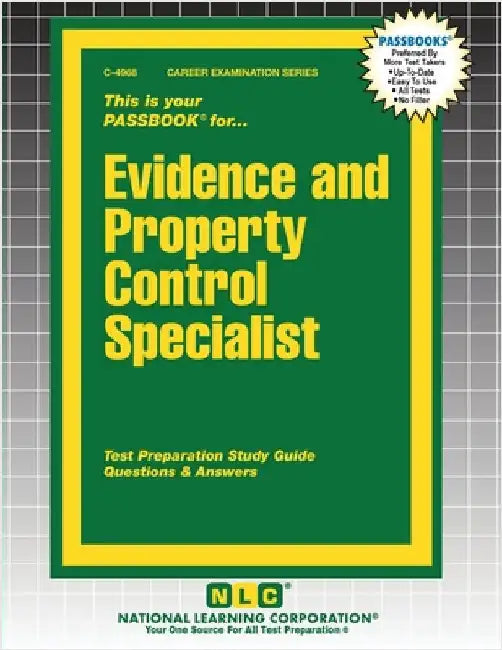Evidence and Property Control Specialist by Passbooks