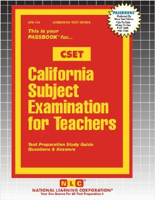 California Subject Examination for Teachers (CSET) by Passbooks