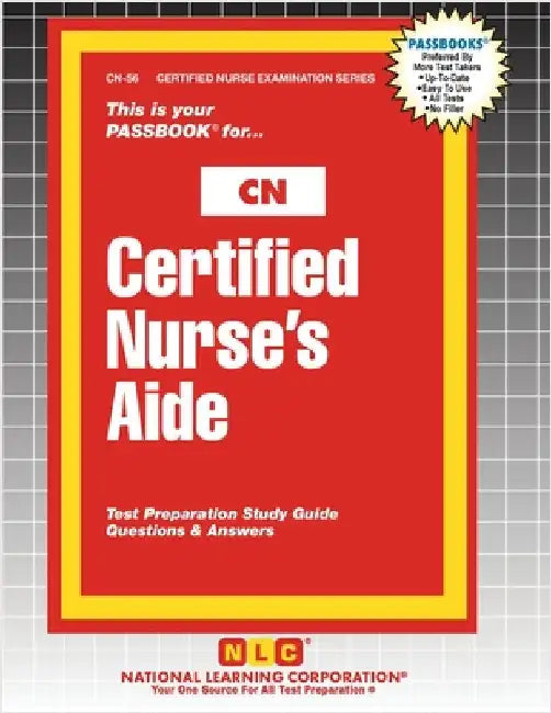 Certified Nurse's Aide by Passbooks