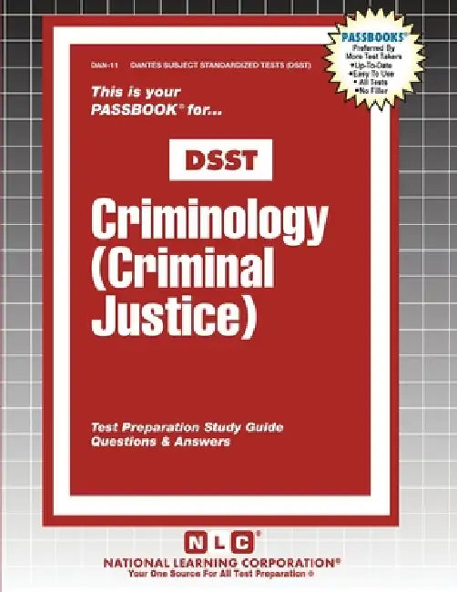Criminology (Criminal Justice) by Passbooks