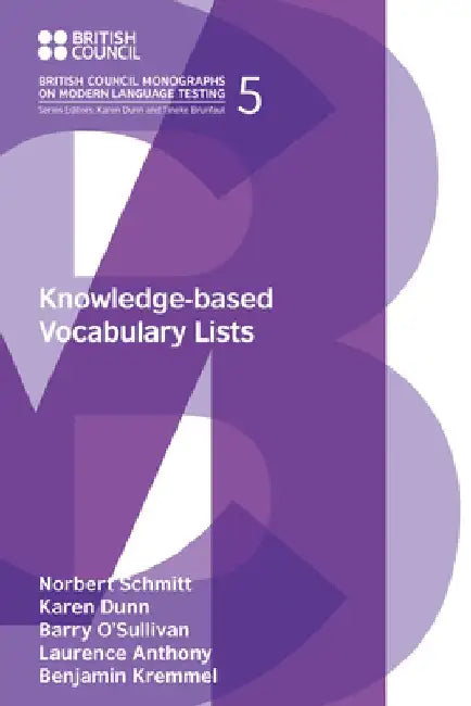Knowledge-Based Vocabulary Lists by Norbert Schmitt