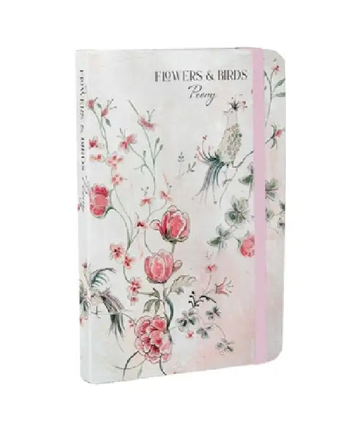 Flowers & Birds Peony A6 Notebook by Lucy Hunter