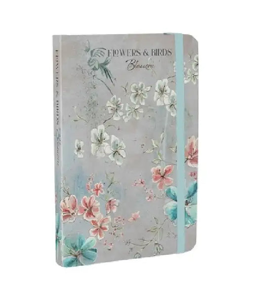 Flowers & Birds Blossom A6 Notebook by Lucy Hunter