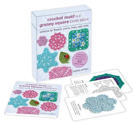 Granny Square and Crochet Motif Card and Book Set: 50 cards and a 64-page book: Patterns for Flowers, Leaves, and More by Melody Griffiths
