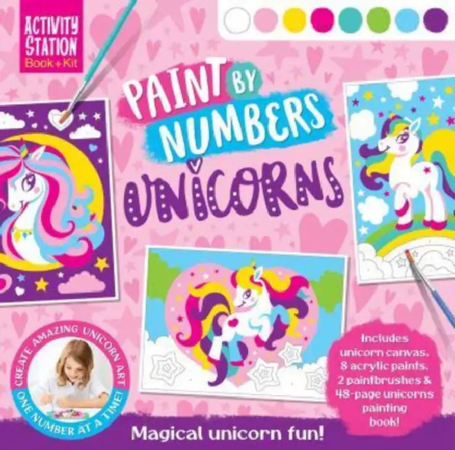 Paint By Numbers Unicorns by Nat Lambert