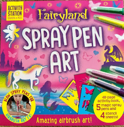 Fairyland Spray Pen Art by Susie Linn