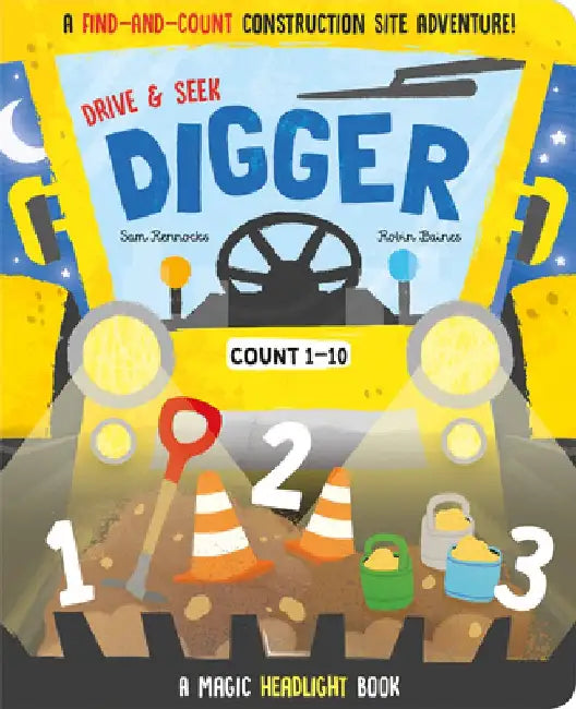 Drive & Seek Digger - A Magic Find & Count Adventure by Jenny Copper