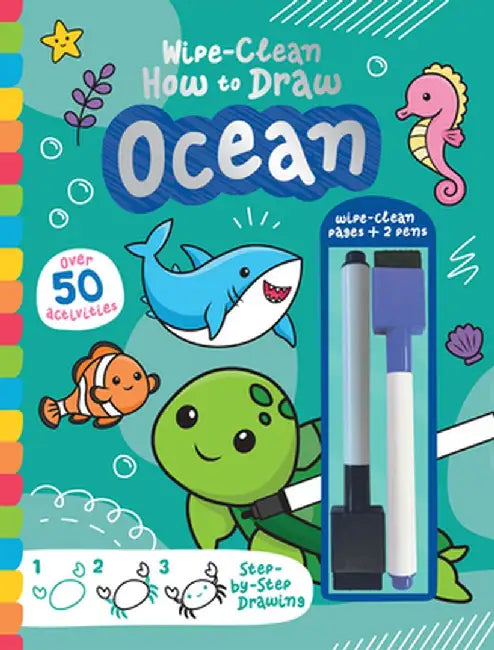 Wipe-Clean How to Draw Ocean by Jenny Copper