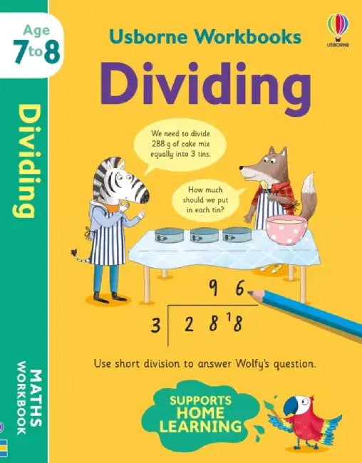 Usborne Workbooks Dividing 7-8 by Holly Bathie