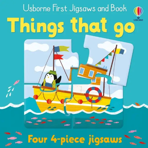 Usborne First Jigsaws and Book: Things that Go by Matthew Oldham
