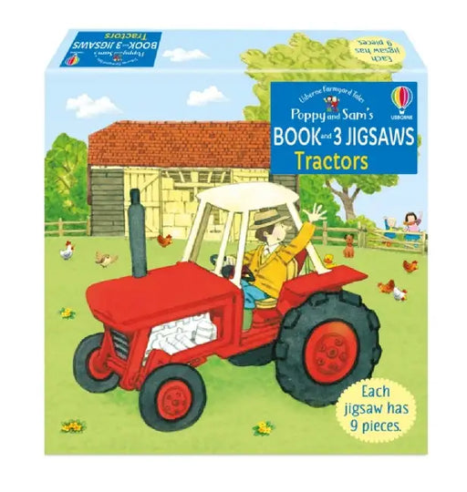 Poppy and Sam's Book and 3 Jigsaws: Tractors by Heather Amery