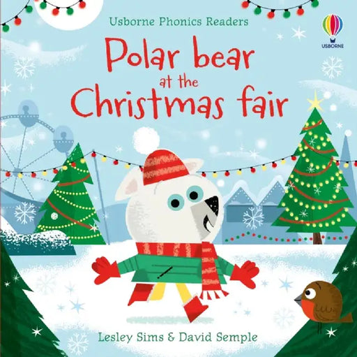 Polar Bear at the Christmas Fair by Lesley Sims