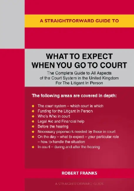A Straightforward Guide to What to Expect When You Go To Court by Robert Franks
