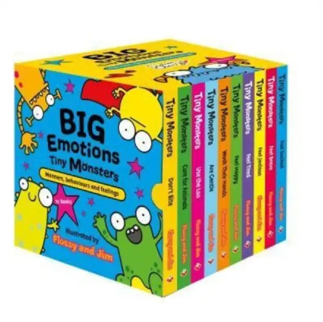 Big Emotions Tiny Monsters 10-Book Collection: Manners, Behaviours and Feelings by Sweet Cherry Publishing
