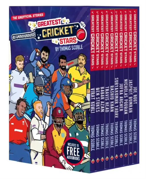 The Greatest Cricket Stars 10 Book Collection by Thomas Scoble
