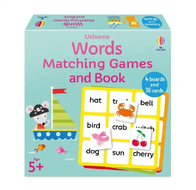 Words Matching Games and Book by Kate Nolan