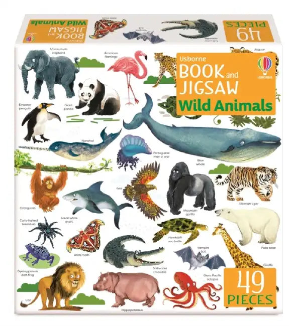 Usborne Book and Jigsaw Wild Animals by Sam Smith