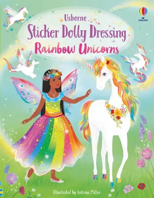 Sticker Dolly Dressing Rainbow Unicorns by Fiona Watt