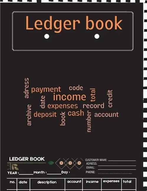 Ledger Book: A Complete Expense Tracker Notebook, Expense Ledger, Bookkeeping Record Book for Small Business or Personal Use - Ledg by Scania Maars