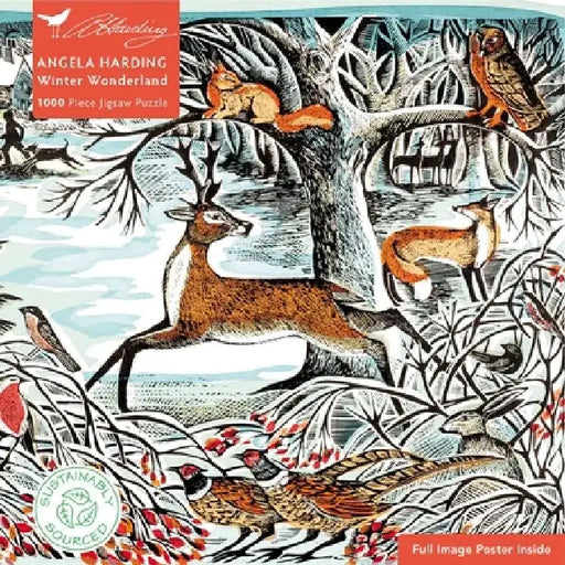Adult Jigsaw Puzzle: Angela Harding: Winter Wonderland: 1000-Piece Jigsaw Puzzles by Flame Tree Studio