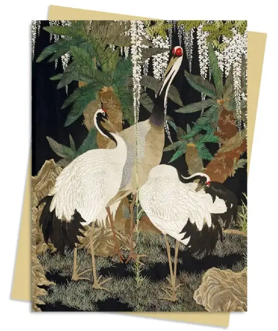 Ashmolean Museum: Cranes, Cycads & Wisteria Greeting Card Pack: Pack of 6 by Flame Tree Studio