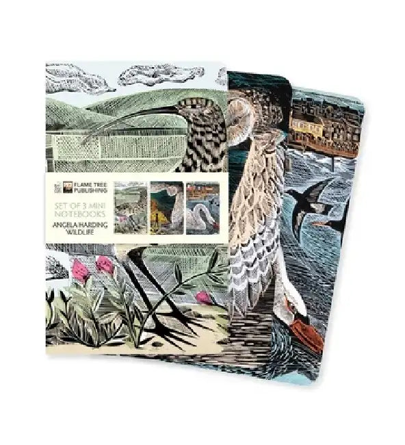 Angela Harding: Wildlife Set of 3 Mini Notebooks by Flame Tree Studio