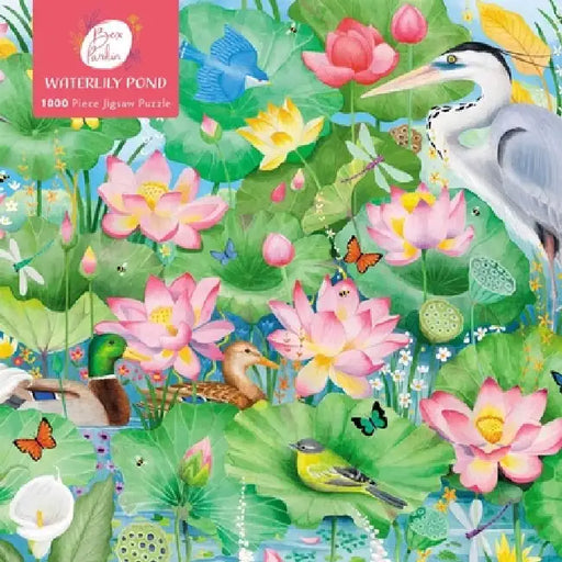 Adult Jigsaw Puzzle: Bex Parkin: Waterlily Pond: 1000-Piece Jigsaw Puzzles by Flame Tree Studio