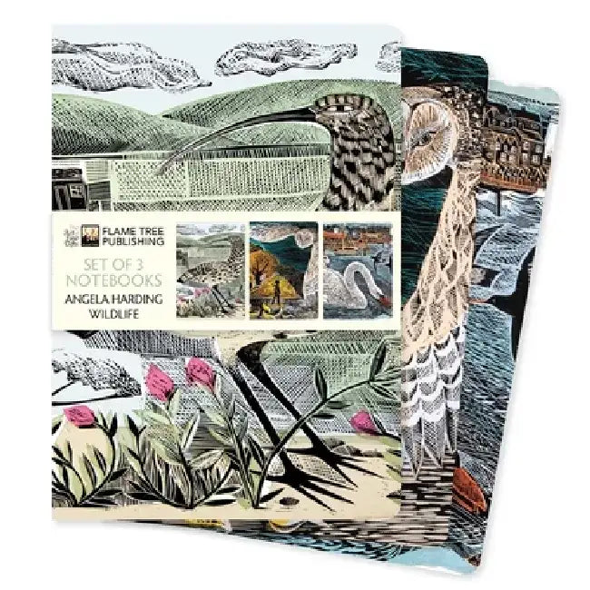 Angela Harding: Wildlife Set of 3 Standard Notebooks by Flame Tree Studio