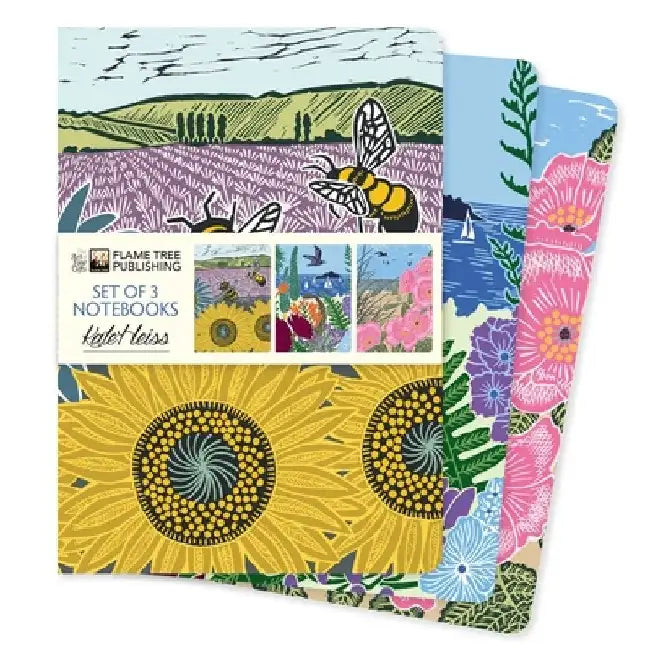Kate Heiss Set of 3 Standard Notebooks by Flame Tree Studio
