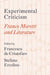 Experimental Criticism: Franco Moretti and Literature by Francesco de Cristofaro, Stefano Ercolino, Franco Moretti