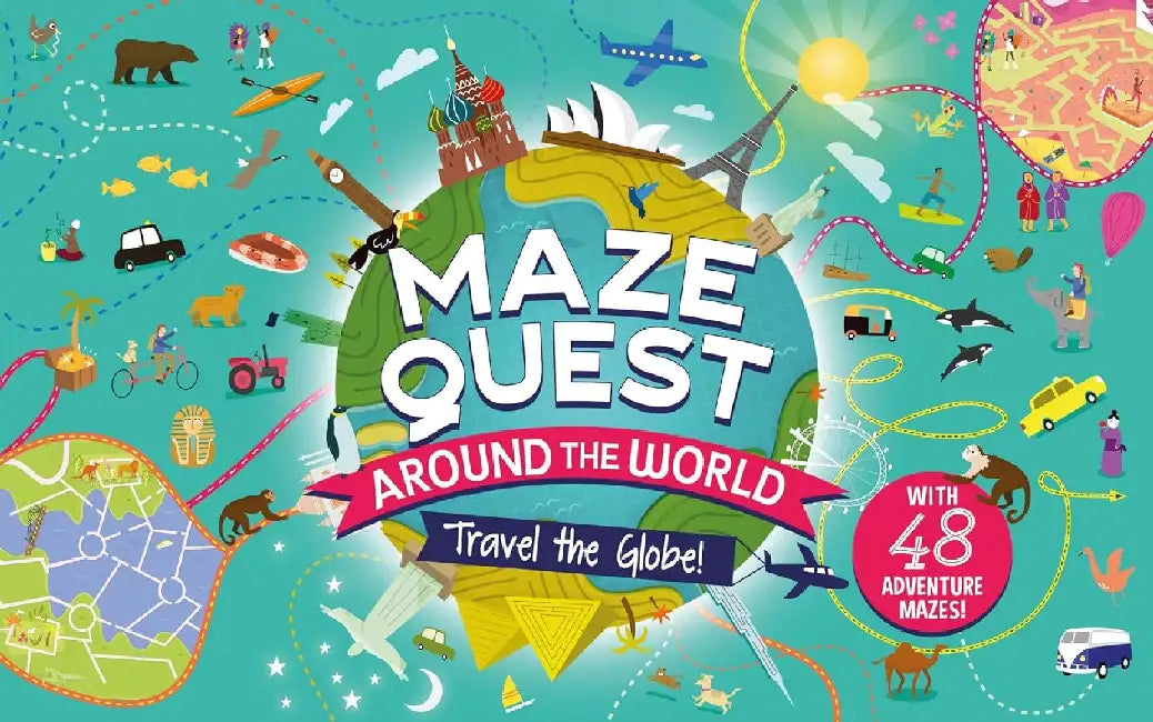 Maze Quest: Around the World by Anna Brett