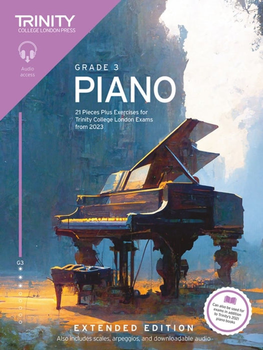 Trinity College London Piano Exam Pieces Plus Exercises from 2023  Grade 3  Extended Edition