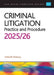 Criminal Litigation: 2025/26: Legal Practice Course Guides (LPC) by Sharpley