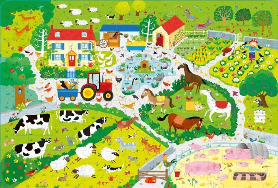 Usborne Book and Jigsaw On the Farm by Kirsteen Robson
