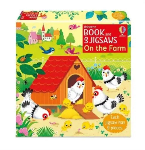 Usborne Book and 3 Jigsaws: On the Farm by Sam Taplin