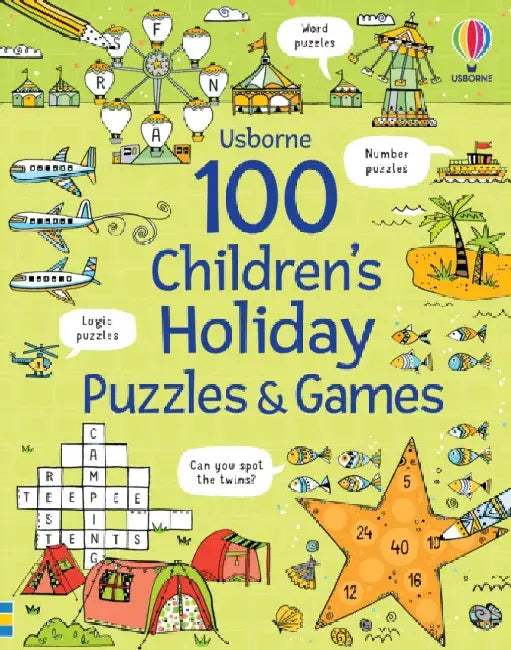 100 Children's Puzzles and Games: Holiday by Phillip Clarke