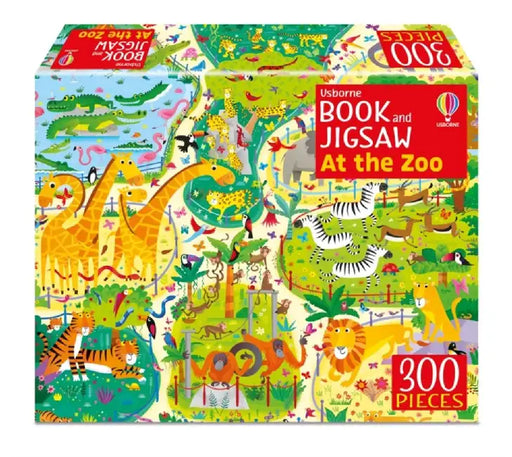 Usborne Book and Jigsaw At the Zoo by Kirsteen Robson