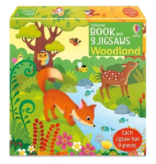 Usborne Book and 3 Jigsaws: Woodland by Sam Taplin