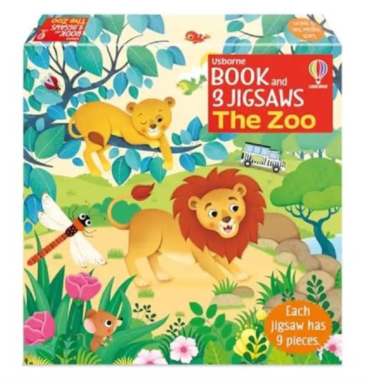 Usborne Book and 3 Jigsaws: The Zoo by Sam Taplin