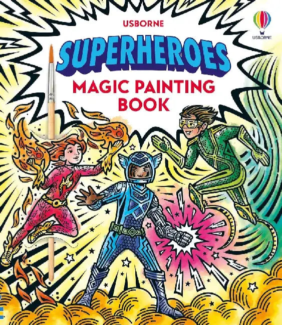 Superheroes Magic Painting Book by Sam Baer
