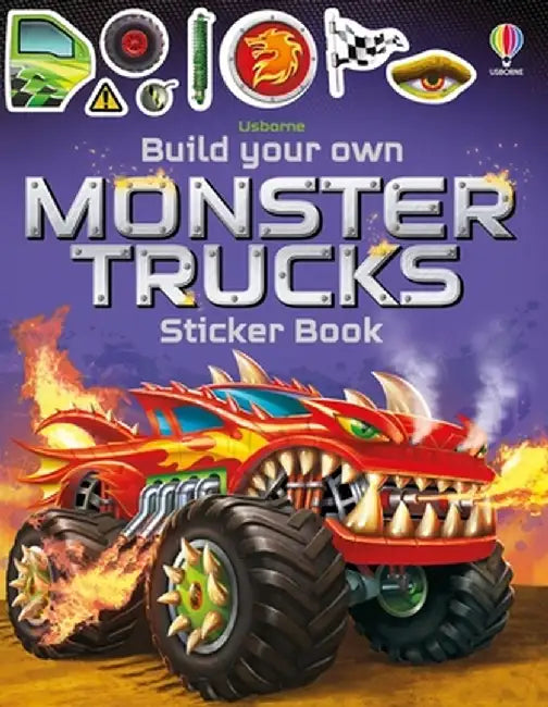 Build Your Own Monster Trucks Sticker Book by Simon Tudhope